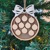 Christmas ReindeerWooden Tag Bow Christmas Tree Decoration