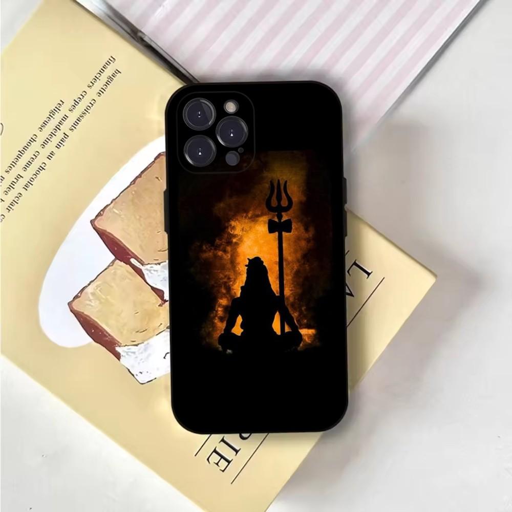 Lord Shiva Mahadev Of India Phone Case For iPhone 16,15,14,13,12,11,Pro,X,XS,Max,XR,Plus,Mini Soft Black Cover