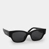 [Celine] Occhiali da Sole Monocromatici con Logo 01 CL40197U 01A Neri