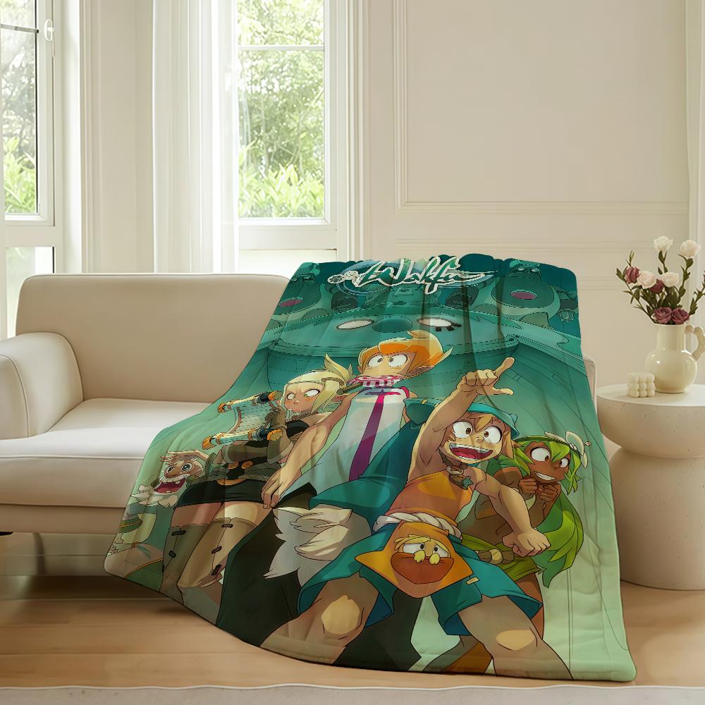 Adventure game W Wakfu Blanket For Sofa Office Bed Plane Travel Sleep Read Relax Camping Soft And Warm