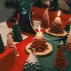 Moule 3D en Silicone pour arbre de noël, époxy irrégulier en forme de feuille de pin de cèdre, pour artisanat en résine, bougie, savon
