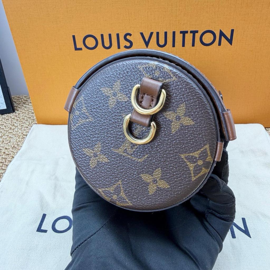 [Używany] Papillon Trunk Monogram Chain Zapięcie S-Lock Płótno powlekane ze skórzanymi wykończeniami Torba na ramię - Doskonały #1NXJG26