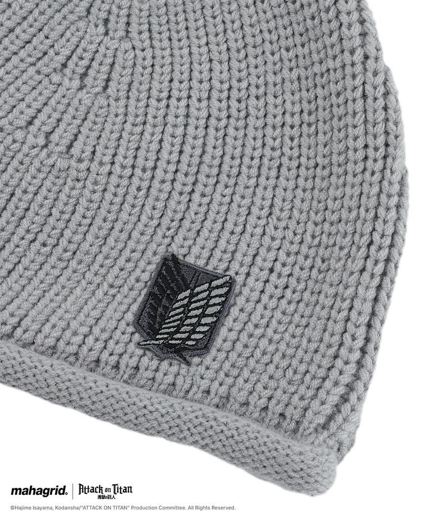 MAHAGRID [Attack On Titan] Scout Roll Beanie Grey(Mg2Gmmab21T)