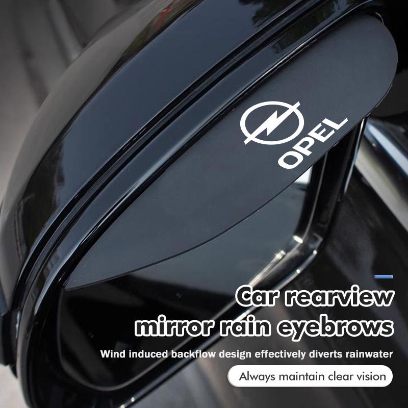 Car Sun Visor Rearview Mirror Rain Eyebrow Shield Stickers For Opel Astra G H J K F Corsa D Zafira B Insignia Mokka Regal