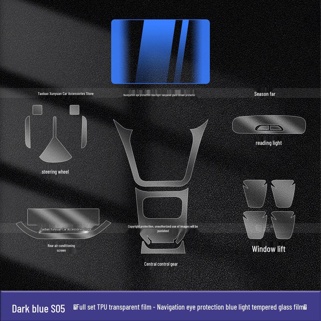 Changan Deepal S05 Console & Screen Tempered Film Protector