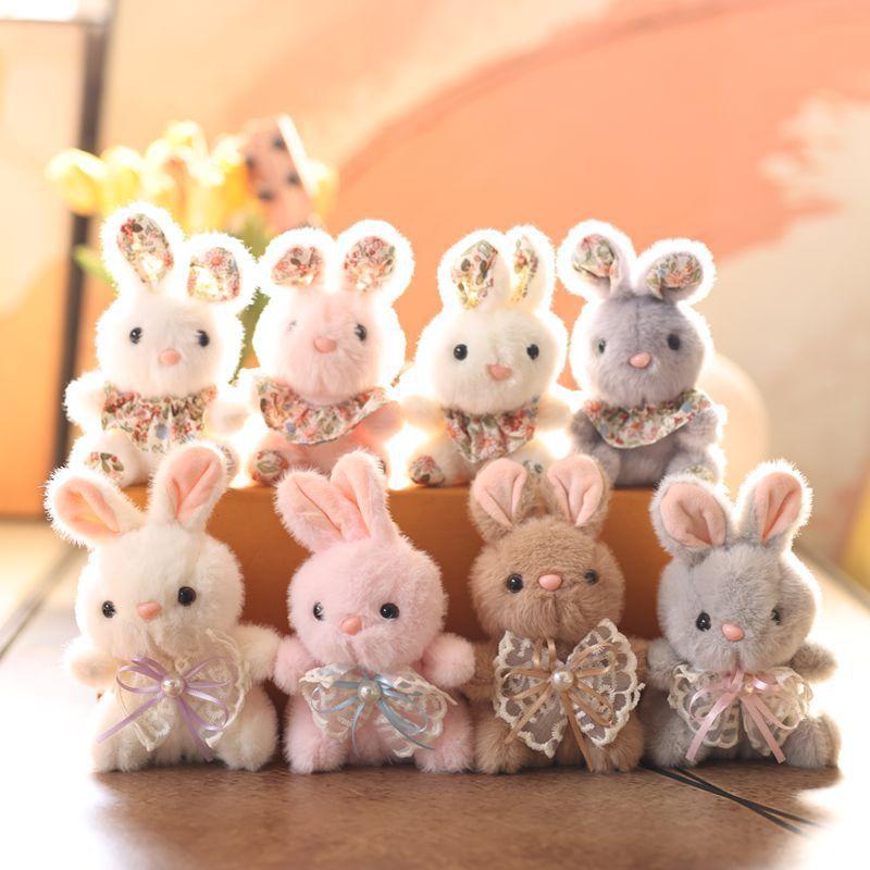 Plush Bunny Keychain With Soft Short Pile Plush For Kids And Adults