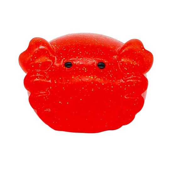 Mini Glitzer Tier Quetschspielzeug Wal Igel Delfin Krabbe Kaninchen Knetspielzeug Angstlinderung