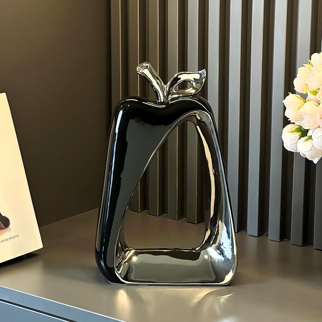 Now Ceramic Apple Ornaments Abstract Art Table Decoration Living Room TV Cabinet Wine Cabinet Ceramic Aesthetic Decoration