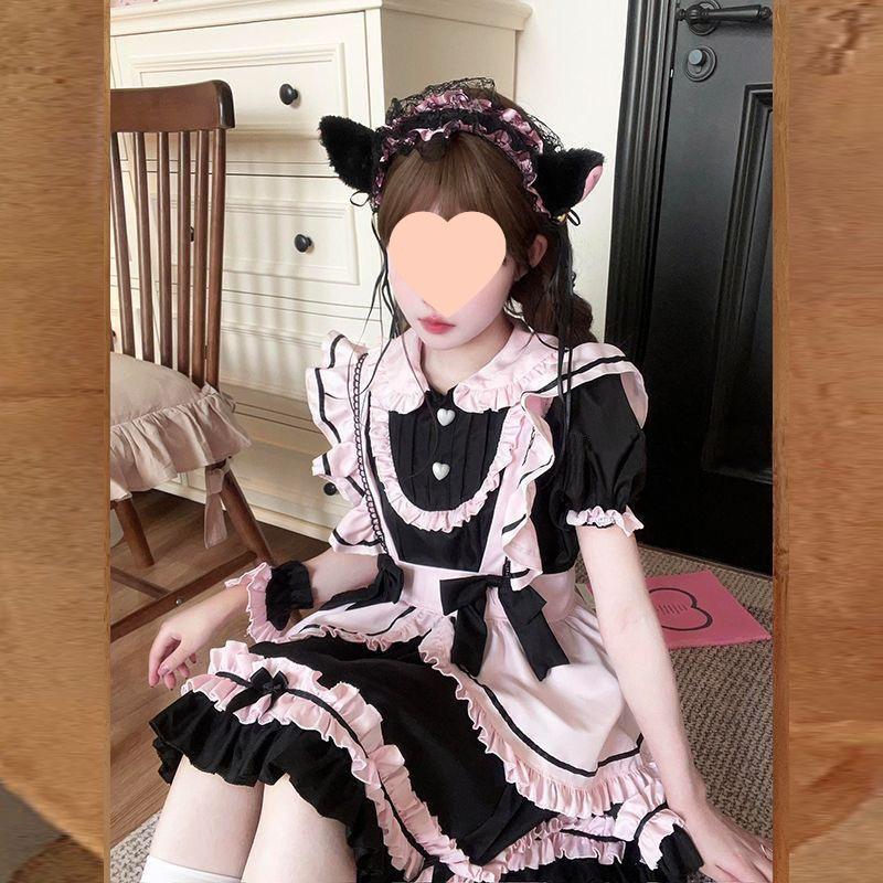 Meow Bell's Maid Cosplay Lolita Dress Set - Cute Japanese Female Boss Costume