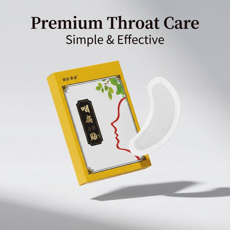 8pcs/Box Throat Health Care Patch - Cooling Sensation Neck Plaster for Daily Wellness