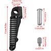CHIFUN Motorcycle Foot pegs Front Footpeg Footrest Pedal Replacement for Kawasaki ZX-4R ZX4RR ZX4R ZX-4RR 2023-2024 CNC Aluminum Motorcycle Non-slip
