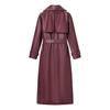 European and American style, new women's clothing, fashionable, casual, versatile, fashionable, long leather coat