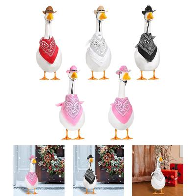 Goose Outfit Decorative Garden Decor Housewarming Gift Hat and Scarf Goose Clothing for Farmhouse Garden Lawn Living Room Office