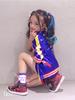 Top Quality Girls  Suicide Harley Quinn Cosplay Costumes Squad  Monster Stitched Jacket Pants Sets Halloween Costume