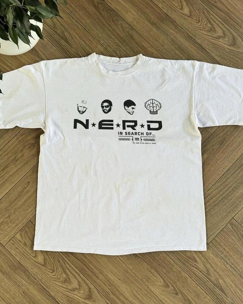 New Apparel Pharrell Williams N.E.R.D. In Search Of… Shirt White Color CS175