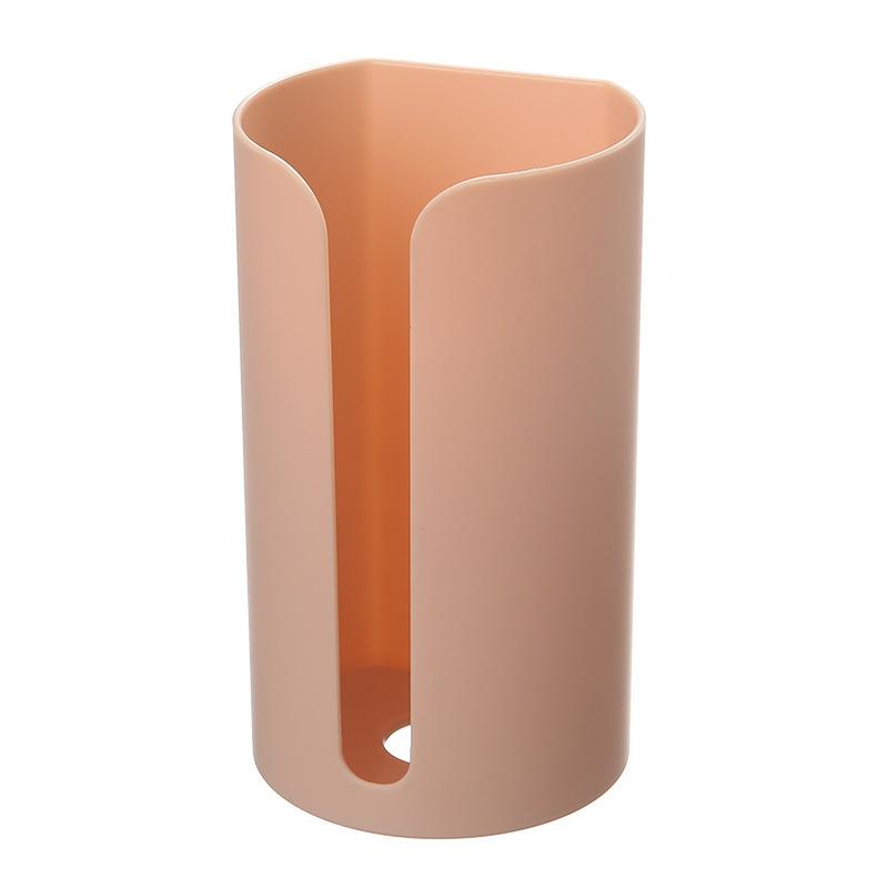 Wall Hanging Nail-Free Plastic Garbage Bag Holder Mounted Trash Bag Storage Box