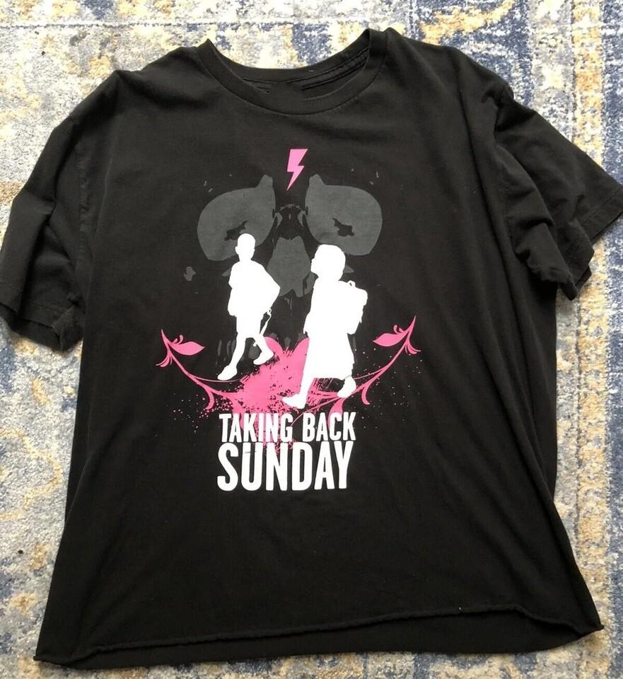 Vtg Taking Back Sunday Band Tour Concert Cotton Black All Size T Shirt S