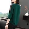 Women Spring Summer Style Blouses Tops Lady Casual Bow Tie Colloar Half Lace Sleeve Loose Blusas Tops