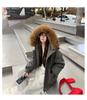Large Fur Hooded Cotton-padded Coat Loose Winter Jacket