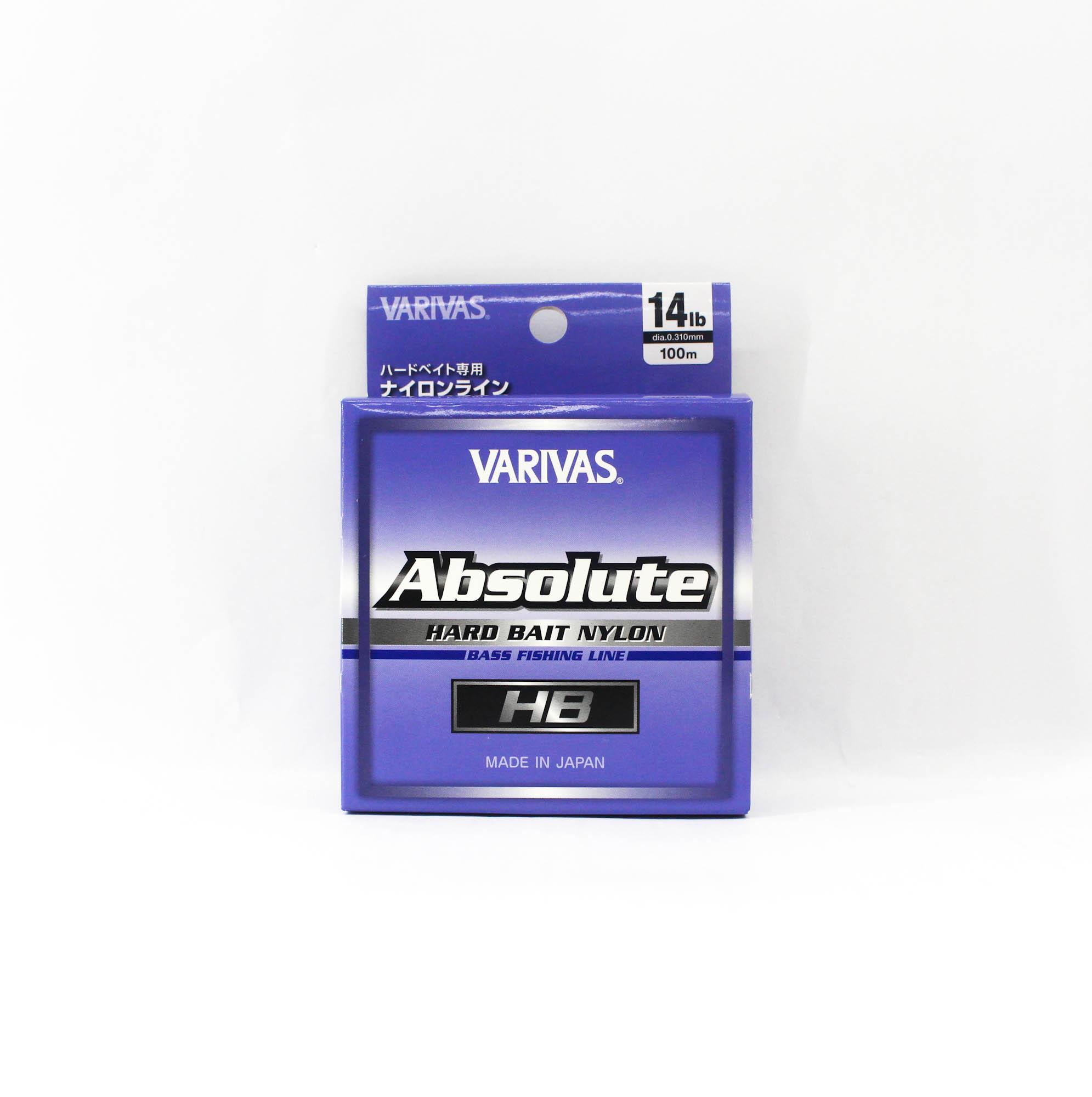 Varivas Nylon Absolute Hard Bait line 100m 14lb (1652) чистый