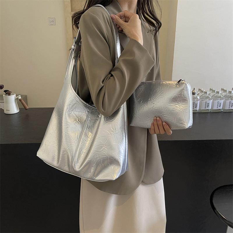IELGY Korean Version Trendy Fashion Large-Capacity Tote Bag Simple Casual One-Shoulder Child-Mo