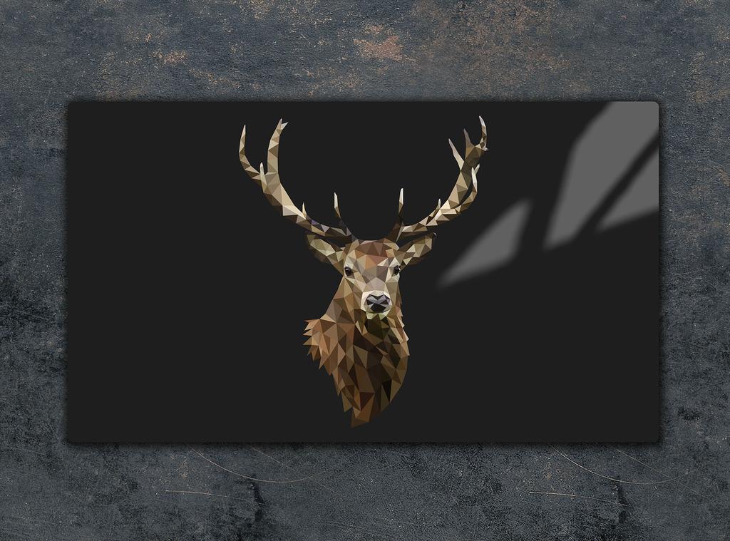 SZKLANA DESKA DO KROJENIA 52x30 JELEŃ