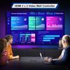 PORTTA HDMl Video Wall Controller 2x2 Wall Processor with 11 Splicing TV Screens To 1 Wall 4K,Video Modes,RS232,180°Rotation,Audio