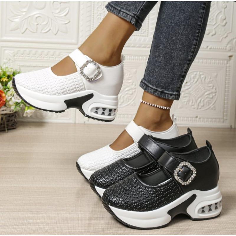 Women's Sneakers Breathable Casual Platform Shoes Comfortable  Vulcanized Shoes Lightweight Wedges Slip on Zapatillas