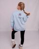 Mädchen Oversize Warmes Sweatshirt – Bedruckter Text, Winter, 6416-025-33 HC