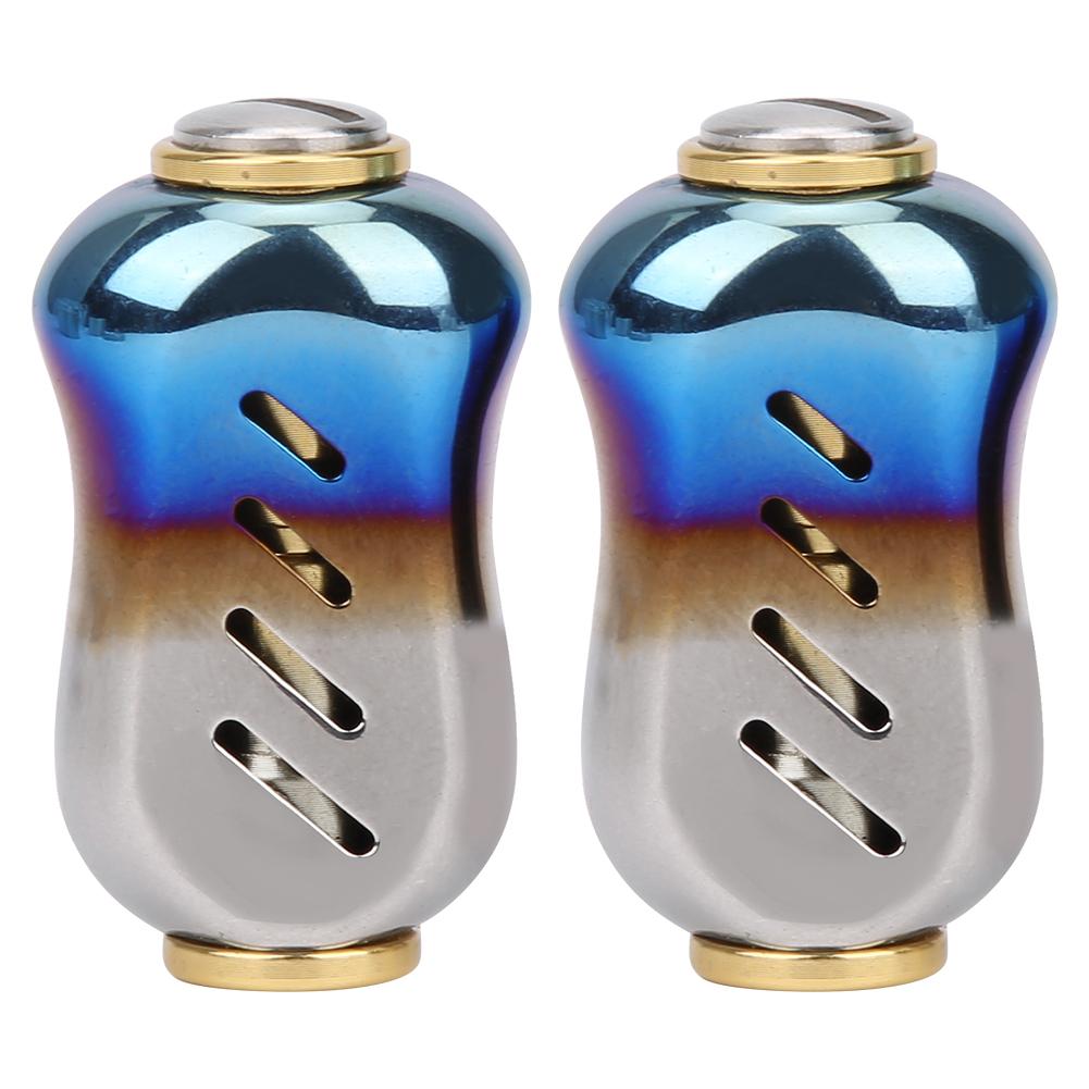 Stainless Steel Fishing Rocker Arm Handle Reel High Strength AntiCorrosion Modified Parts(Blue Gold )