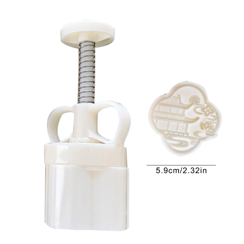 Ice Skin Pastries Mold Hand Pressed Mooncakes Mold Festival Bean Pastes Cake Molds Dessert ABS Moulds for Cooking Lover