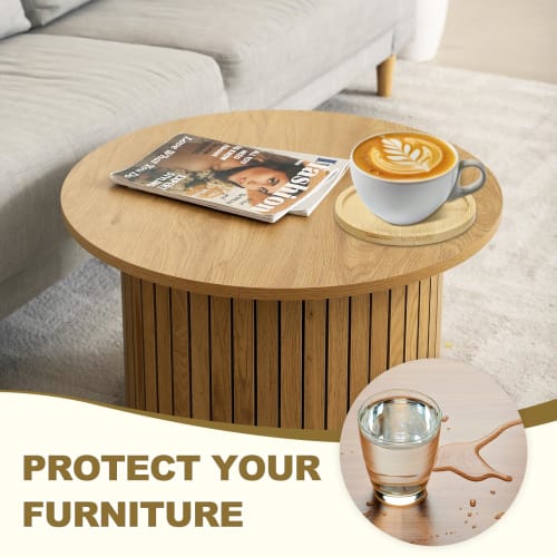 uxcell Wooden Coasters, Pack of 2, Square, 90x90x10mm, Heat Resistant, Non-Slip, for Candle Tray Decoration, Restaurant, Bedroom, Beverage, Coffee, Ba