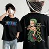 Summer New Arrival One Piece Pattern Tshirt unisex anime print casual shortsleeved fashionable streetwear top Y2K style