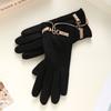 Cashmere Thermal Gloves for Women's Autumn and Winter Touch Screen Sub-fingers Korean Version of Fashion