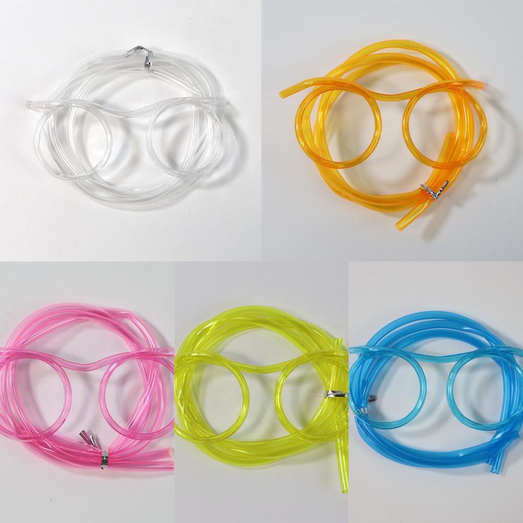 Novelty Soft Plastic Straw Glass , Reusable DIY Straw Glasses Bar Supplies Kids Baby Birthday Party Event Drinkware