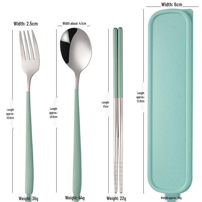 Abay Portable Stainless Steel Cutlery Set