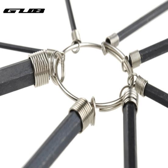 8Pcs/Set Bike Hex Key Set Useful Hangable Easy-cleaning Socket Wrench Cycling  Accessories