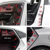 Car Door Seal Strip Rubber Double Layer Sealing Protector Weatherstrip Waterproof for Car Door Glass Window Door Hood Trunk