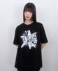 LMR Vintage Star Slub Pintuck Short Sleeve T-Shirt Black