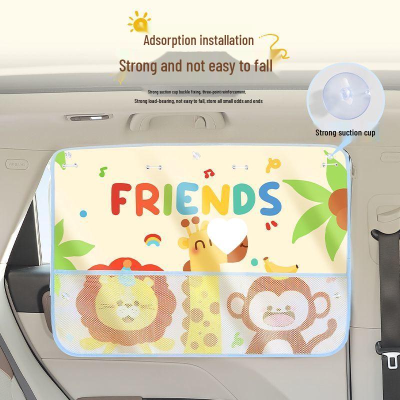 Car Window Sunshade Curtains with Suction Cups – Heat Insulation and Privacy for Baby and Child Protection