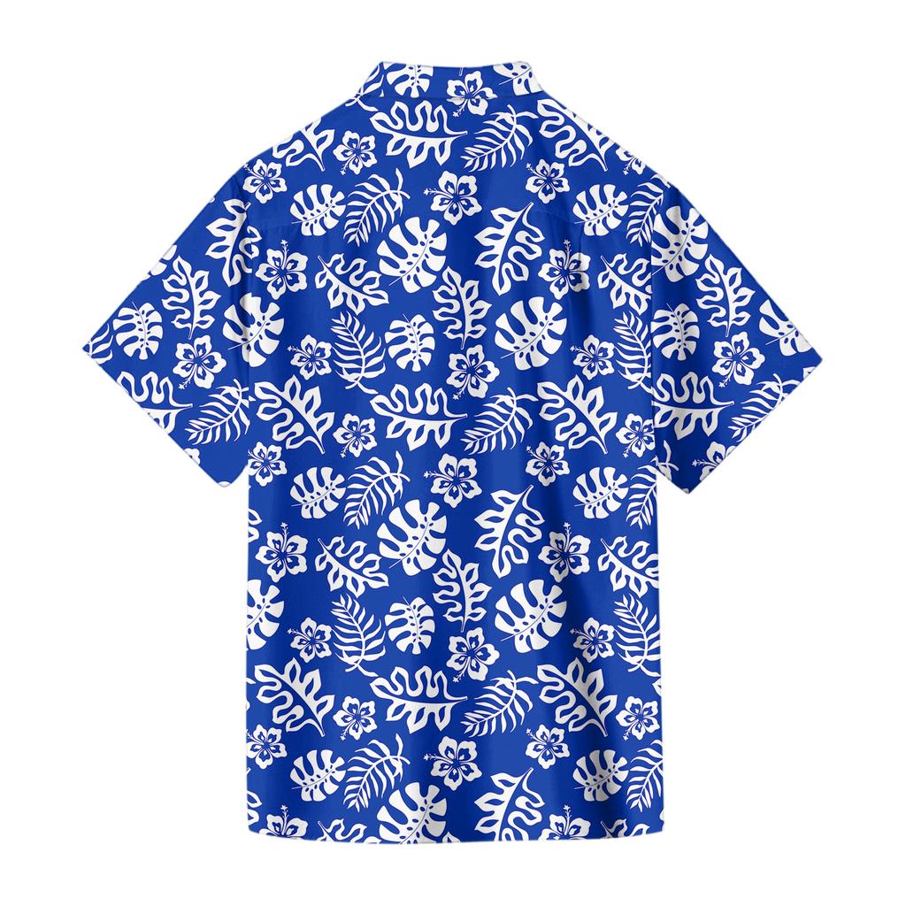 Męska codzienna koszula z krótkim rękawem z nadrukiem