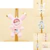 Adorable Astronaut Plush Keychain Cute Space Bunny Doll Creative Bag Charm