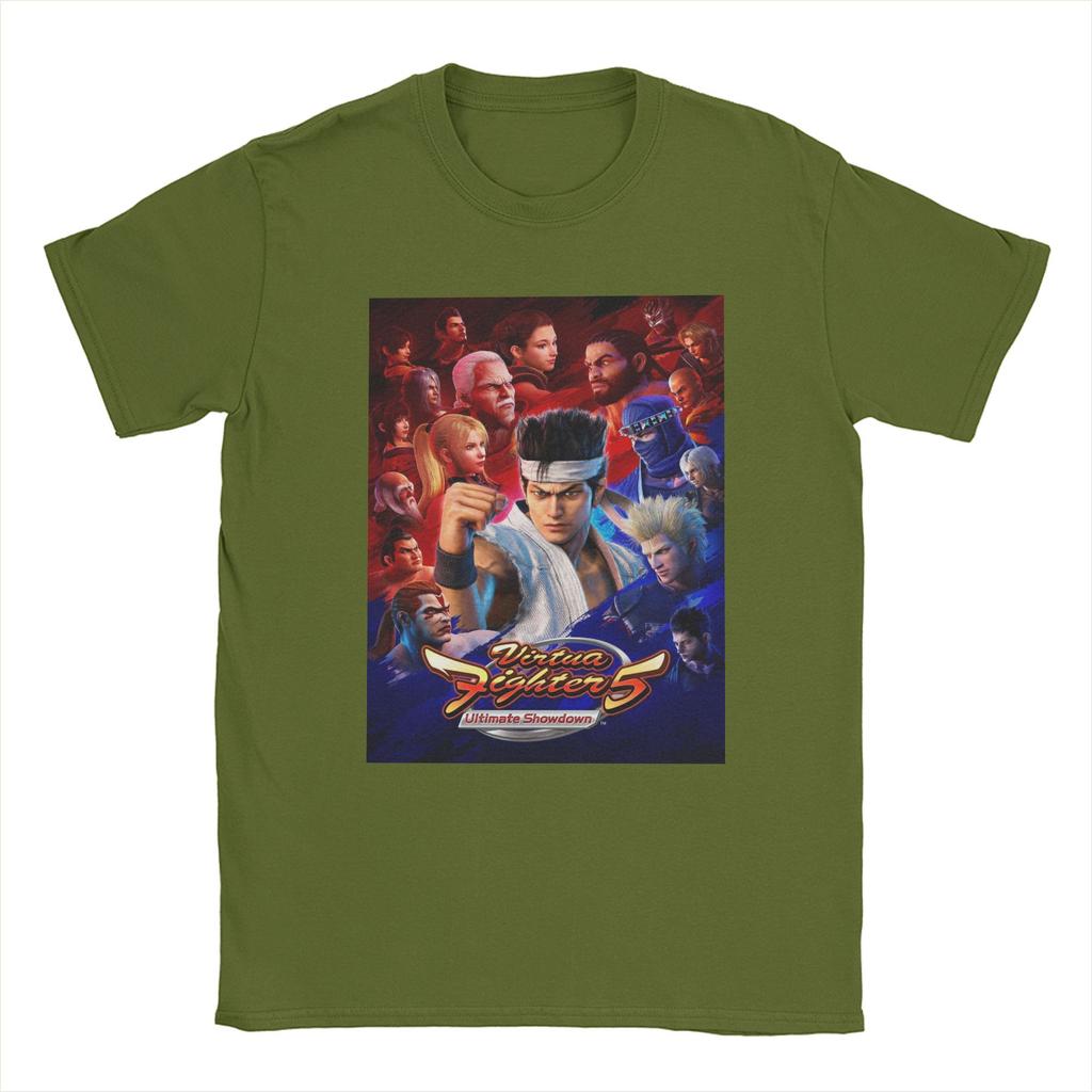 Virtua Fighter 5 Ultimate Showdown T-Shirt Men Fighting Game Novelty Cotton Tees Crewneck Short Sleeve T Shirts Printing Tops
