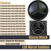 1pcs Front Grill Emblem Tar Logo For Mercedes Benz A B W117 W176 C E S R SL ML GL GLA GLK-Class Mirror Illuminated Star Emblem BD1