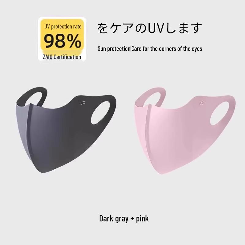 Unisex Breathable Anti-UV Full Face Ice Silk Sunshade Mask