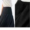 Light luxury acetic acid half skirt for women, flowing and irregular high waisted A-line skirt