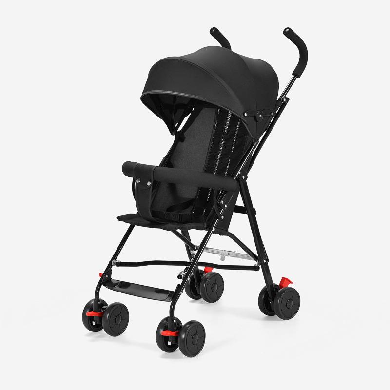 Ultralekki, Kompaktowy, Składany Wózek Dziecięcy z Amortyzacją - Idealny na Letnią Wyprawę