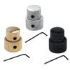 Double-Layer Potentiometer Knob Cap Metal Guitar Knobs Metal Tone and Volume Knobs for Electric Guitars and Basses (Two-Layer)