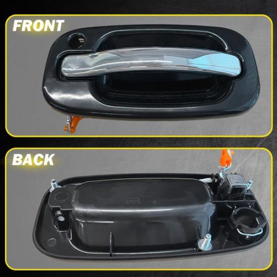 Front Door Handle W/ Keyholes For Chevy Silverado GMC Sierra Cadillac 1999-2006