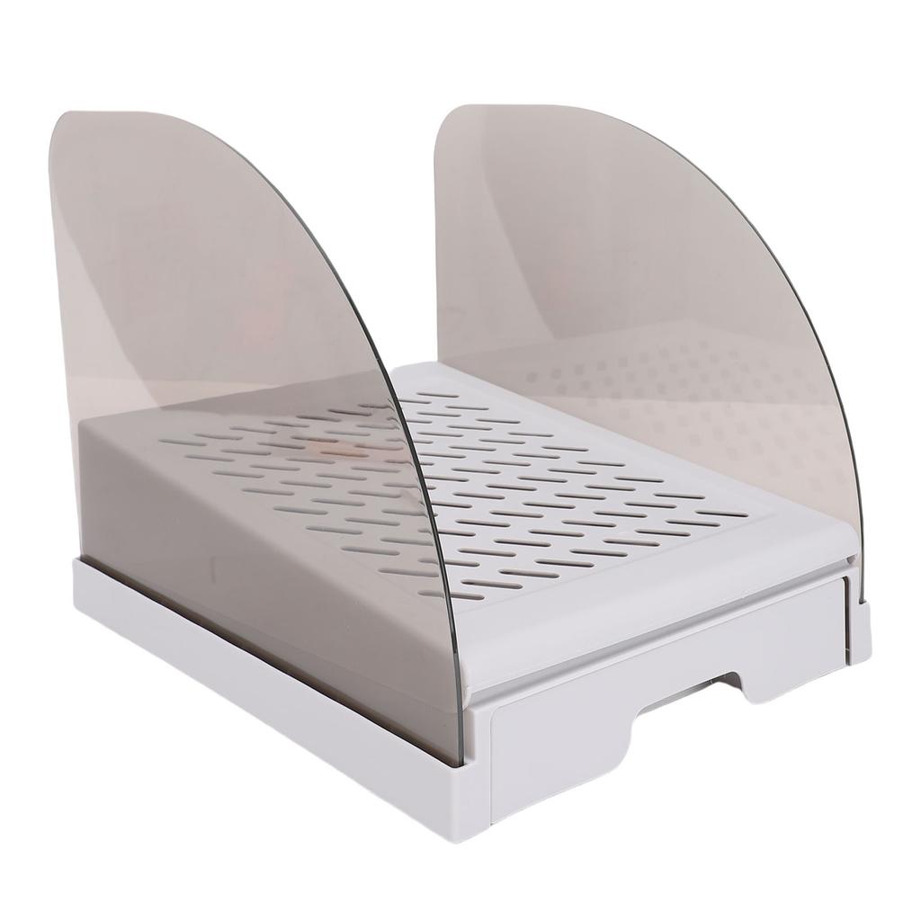 Cat Litter Ramp with Drawer Baffles   Height Elevated Litter Box Step Stool Anti Tracking Easy To Clean